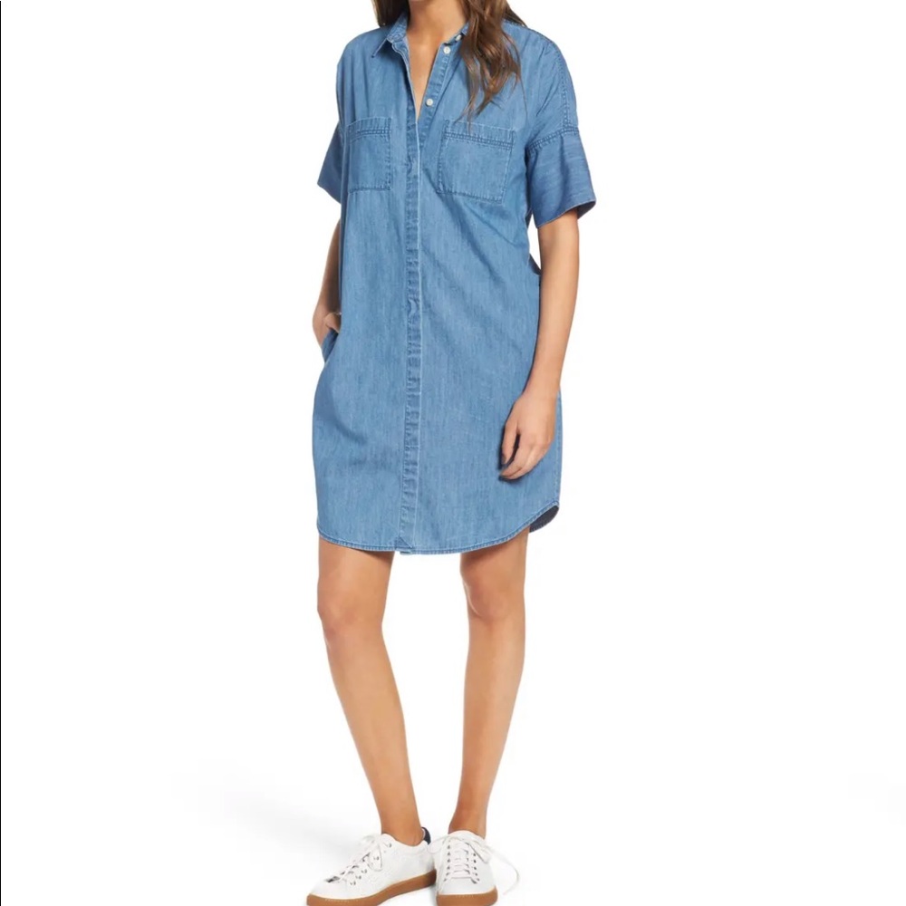 Madewell Courier Denim Shirtdress